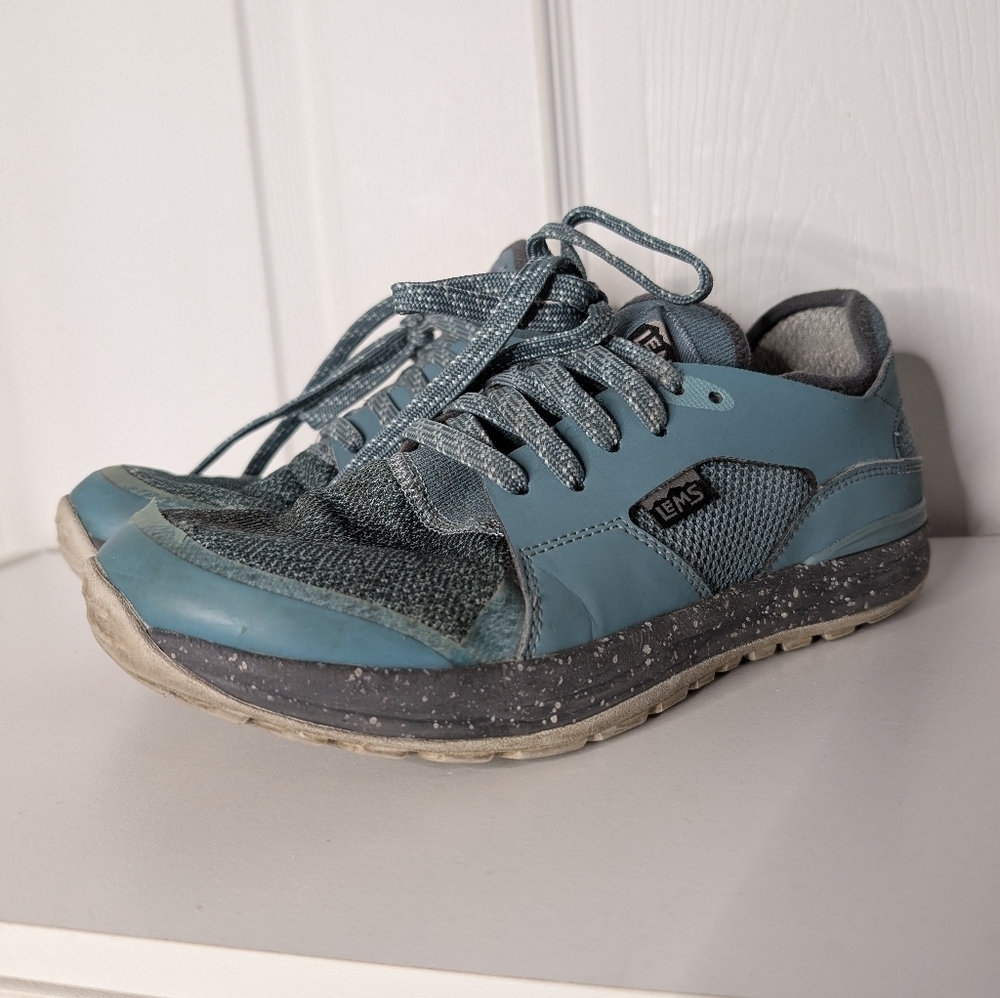 Lems Mesa Shoes Womens Size 9.5 Arctic Blue Trail Running Hiking Comfort Flaw